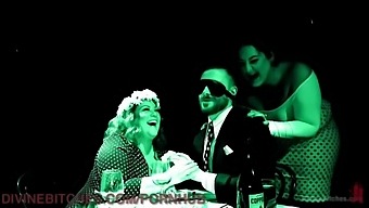 Two Stunning Curvy Women Dominate Their Submissive Partner With Toys And Bdsm