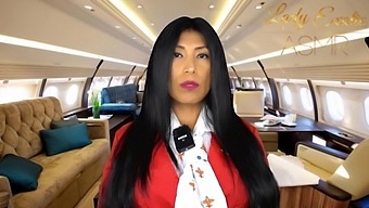 Calentona'S Sensual Asmr Handjob Experience On A Private Flight