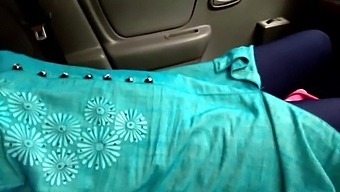 Stepmom'S Surprise Encounter With Uncle In Car, Risky Public Sex