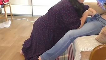 Mature Mom Performs Anal Play And Gives Son A Blowjob