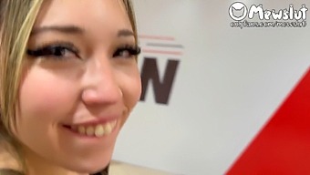 Blonde Teen Gives A Blowjob And Gets A Facial In Pov Video