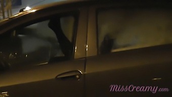 Public Parking Lot Voyeurism With My Slut Wife And A Stranger