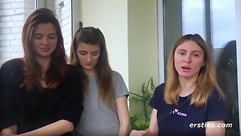 First-Time Threesome Turns Into Passionate Lesbian Encounter