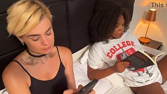 Blonde Woman Misbehaves And Is Disciplined By Her Cruel Girlfriend