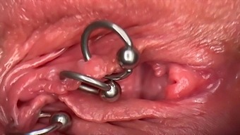 Intense Close-Up Of My Pierced Clit And Vagina Until It Becomes Wet And Urine Enters