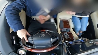 A Married Woman Gives Me A Handjob While Driving, Leading To Orgasm