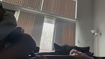 Amateur Couple Enjoys Passionate Sex On The Couch