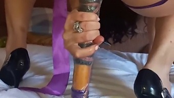A Woman Uses Sex Toys To Achieve Multiple Orgasms And Female Ejaculation