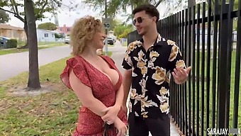 Sara Jay Enjoys A Steamy Encounter With Well-Endowed Young Man