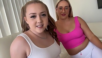 Big Natural Tits And 18-Year-Old Step Sisters In A Steamy Household Fantasy