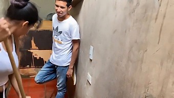 Stepdad'S Surprise Leads To A Steamy Laundry Room Encounter