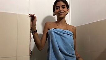 Young Latina Stepsister Discovers Solo Pleasure And Receives Facial Finish