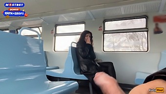 Public Train Adventure With A Total Stranger Ends Up In A Steamy Scene.