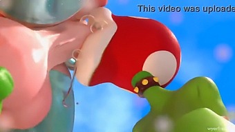 Princess Rosalina Fucks Horny Slut In This Animated Porn Video.